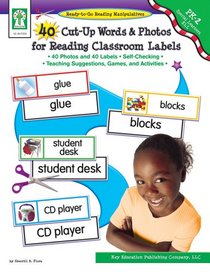 40 Cut-Up Words & Photos for Reading Classroom Labels