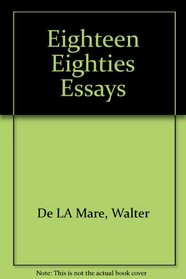Eighteen Eighties Essays