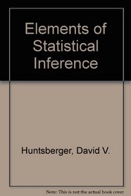 Elements of Statistical Inference