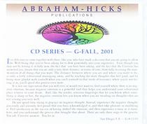 Abraham-Hicks G-Series Cd's - G-Series Fall 2001 Whatever You Like Is Appropriate