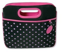 Pink Polka-Dot Carrier with Clutch Handles