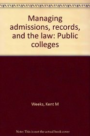 Managing admissions, records, and the law: Public colleges