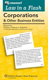 Law in a Flash Cards: Corporations & Other Business Entities, 2013 Edition (Emanuel Law in a Flash)