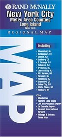 Rand McNally New York City, Metro Area Counties, Long Island New York: Regional Map (Rand McNally)