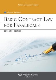Basic Contract Law for Paralegals, Seventh Edition (Aspen College)