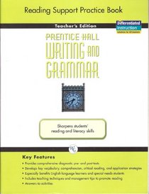 Prentice Hall Writing and Grammar Reading Support Practice Book Teacher's Edition. (Paperback)
