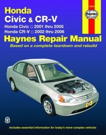 Haynes Repair Manual: Honda Civic & CR-V: Honda Civic 2001-2005; Honda CR-V 2002-2006