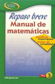 Quick Review Math Handbook: Hot Words, Hot Topics, Book 3, Spanish Student Edition
