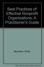 Best Practices of Effective Nonprofit Organizations: A Practitioner's Guide