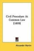 Civil Procedure At Common Law (1899)