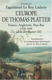 Le sicle des Platter (French Edition)