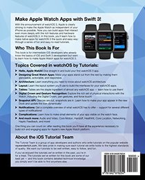 watchOS by Tutorials Second Editon: Making Apple Watch apps with watchOS 3 and Swift 3