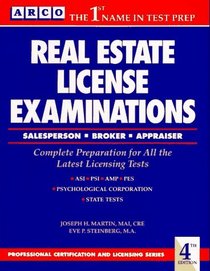 Arco Real Estate License Examinations: Salesperson and Broker (Arco Master Real Estate License Examinations)