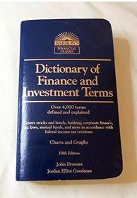 Dict of Finance & Investment T (Barron's Dictionary of Finance & Investment Terms)
