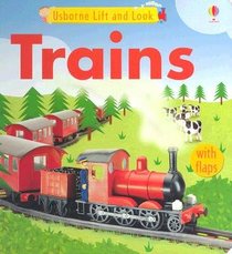 Usborne LIft and Look Trains (Lift and Look Board Books)