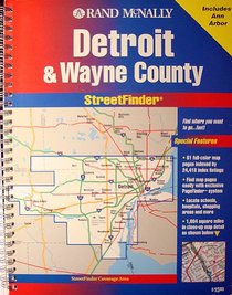Rand McNally Detroit/Wayne County Street Finder (Streetfinder Atlas)