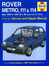 Rover Metro and 100 Series Service and Repair Manual (Haynes Service and Repair Manuals)