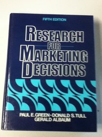 Research for Marketing Decisions (The Prentice Hall series in marketing)