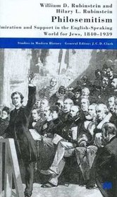Philosemitism: Admiration and Support in the English-Speaking World for Jews, 1840-1939 (Studies in Modern History)