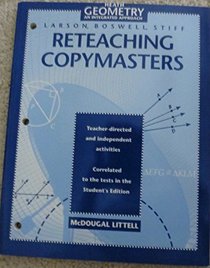 Heath Geometry an Integrated Approach (Reteaching Copymasters)