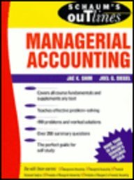 Schaum's Outline of Theory and Problems of Managerial Accounting (Schaum's Outlines)