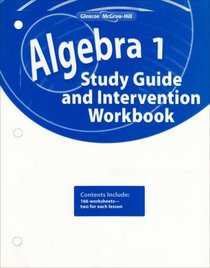 Algebra 1, Study Guide and Intervention Workbook