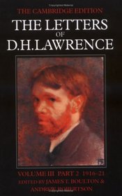 The Letters of D. H. Lawrence Part 2 (The Cambridge Edition of the Letters of D. H. Lawrence)