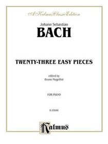 Bach (edited by Mugellini) / 23 Easy Pieces (For Piano)