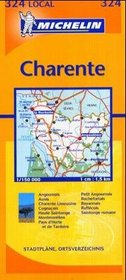 Michelin Charente, Charente-Maritime (Michelin Local France Maps)