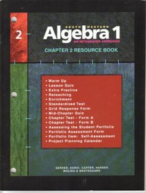 Southwestern Algebra 1, Resource Book: An Integrated Approach, Chapter 2