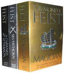 Raymond E Feist, Riftwar Saga Series, 3 Books Collection: Magician, Silverthorn and a Darkness at Sethanon