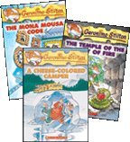 Geronimo Stilton Listen & Read Set, Books 14-16: The Temple of the Ruby Fire, The Mona Mousa Code, and A Cheese-Colored Camper (3 Books and 4 Audio CDs) (Paperback)