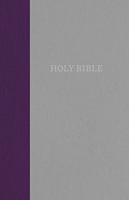 KJV, Thinline Bible, Cloth over Board, Purple/Gray, Red Letter Edition, Comfort Print