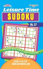 Leisure Time Sudoku Puzzle Book-Volume 27