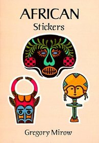 African Stickers : 24 Full-Color Pressure-Sensitive Designs (Pocket-Size Sticker Collections)