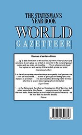 Statesman's Year-Book and World Gazetteer, Third Edition