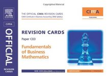 CIMA Revision Cards Fundamentals of Business Mathematics (CIMA Certificate Level 2006)