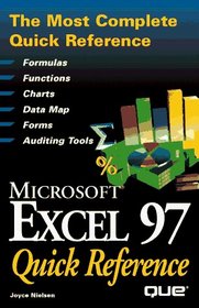 Microsoft Excel 97 Quick Reference (Que Quick Reference Series)
