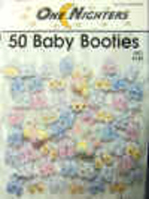 One Nighters 50 Baby Booties Cross Stitch chart