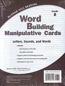 Word Building Manipulative Cards Grade 2 (McGraw-Hill Reading)