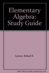 Elementary Algebra: Study Guide