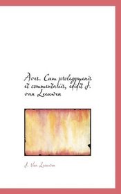 Aves. Cum prolegomenis et commentariis, edidit J. van Leeuwen (German Edition)