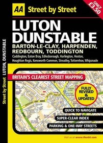 AA Street by Street: Luton, Dunstable, Barton-Le-Clay, Harpenden, Redbourn, Todd