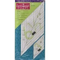 fast2cut Fussy Cutter Ruler Set: 45 -Diamond Guide