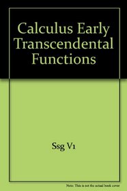 Calculus Early Transcendental Functions Plus Student Study Guide Volumes One And Two Plus Eduspace