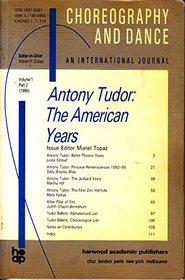 Antony Tudor: The American Years (Choreography and Dance)