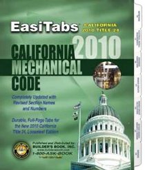 EasiTabs- 2010 California Mechanical Code Title 24, Part 4 Looseleaf Tabs
