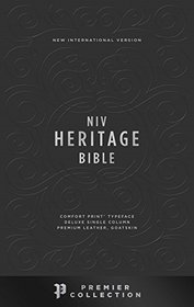NIV, Heritage Bible, Deluxe Single-Column, Premium Leather, Goatskin, Black, Premier Collection, Comfort Print