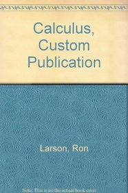 Calculus, Custom Publication