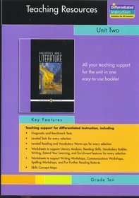 Teaching Resources, Unit Two Short Stories, Grade Ten, for Prentice Hall Literature Penguin Edition Series (Diagnostic, Benchmark Tests; Leveled Tests; Leveled reading and vocabulary warmups; worksheets for, literary analysis, reading skills, vocabulary b